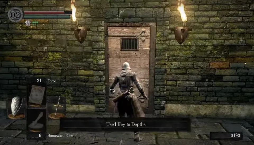 Etapa 1: A porta da Key to Depths
